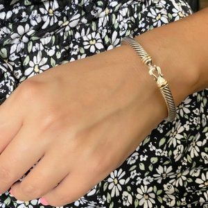 David Yurman bracelet gold 5mm  hoop